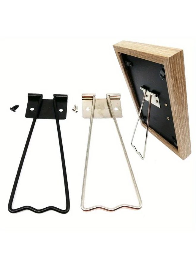 5pcs Black Silver Iron Brackets For Studio Photo Backdrops Crystal Display Table Angled Support Model B - Image 2