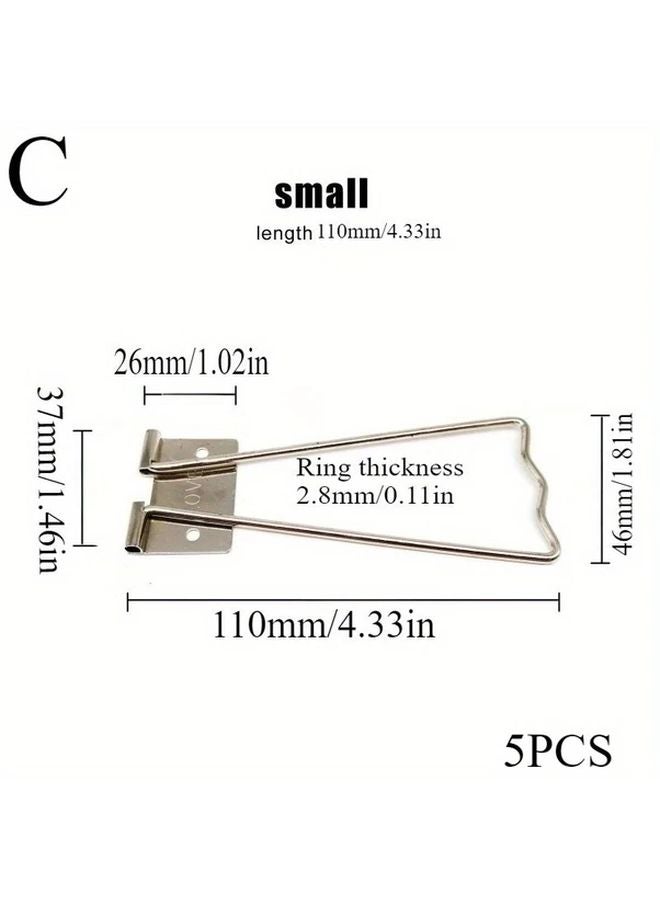 5pcs Black Silver Iron Brackets For Studio Photo Backdrops Crystal Display Table Angled Support Model B - Image 5