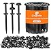 Coopache Nylon Universal Cable Tie Buckle for Car Heavy Duty Upgraded Automotive Zipper Clips Strap Style Fender Zip Ties Fasteners Top Movable Dome Black 150 PCS - Image 2