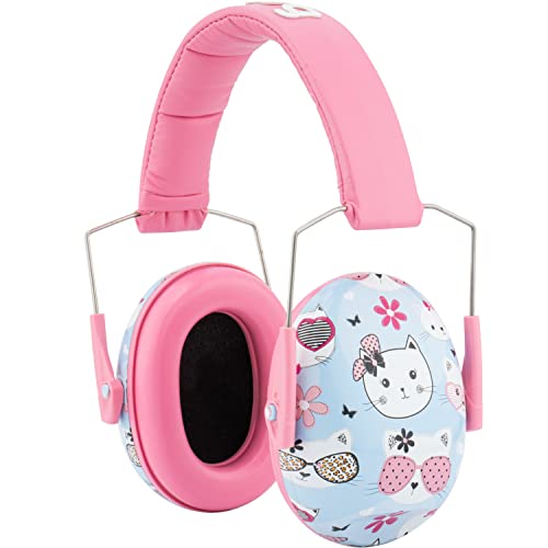 Snug Kids Earmuffs – Noise Reduction for Toddlers & Children – Adjustable, Lightweight, Foldable, Soft & Comfortable - Kitty - Image 4