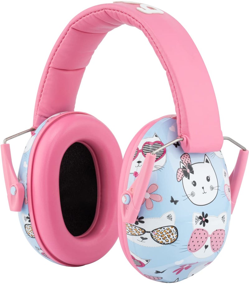 Snug Kids Earmuffs – Noise Reduction for Toddlers & Children – Adjustable, Lightweight, Foldable, Soft & Comfortable - Kitty - Image 5