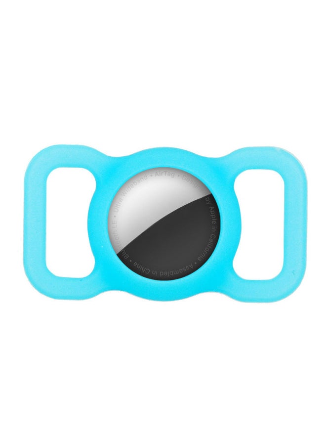 Generic - Applicable AirTag Protective Cover For Apple Airtags Silicone Air Anti-lost Device Tag Positioning Tracker Cat Collar-Color:Blue-Applicable Model:airtag - Image 1