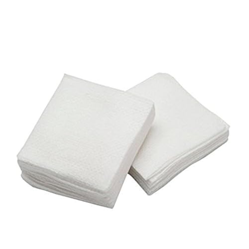 R Tee Ultra Soft Non Woven Disposable Face Cleaning Cloth, Beauty Towel, Dry Wipe, Durable for Cleansing, Facial, Makeup Removal, Multipurpose Tissue Napkin (50 Sheets/Pack-6x6 Inches)- Pack of 2 - Image 1