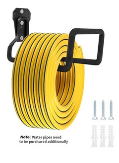 YIM-VIBEHAUS Metal Garden Hose Holder, Heavy Duty Water Hose Hanger, Multifunctional Wall Mounted for Outside Yard, Garage, Utility Room, Storage Room（Water Hose Not Include）  - Image 1