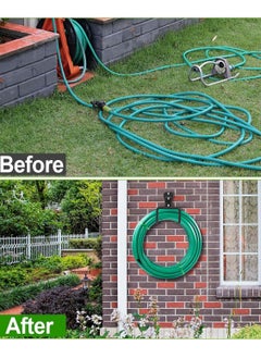 YIM-VIBEHAUS Metal Garden Hose Holder, Heavy Duty Water Hose Hanger, Multifunctional Wall Mounted for Outside Yard, Garage, Utility Room, Storage Room（Water Hose Not Include）  - Image 4