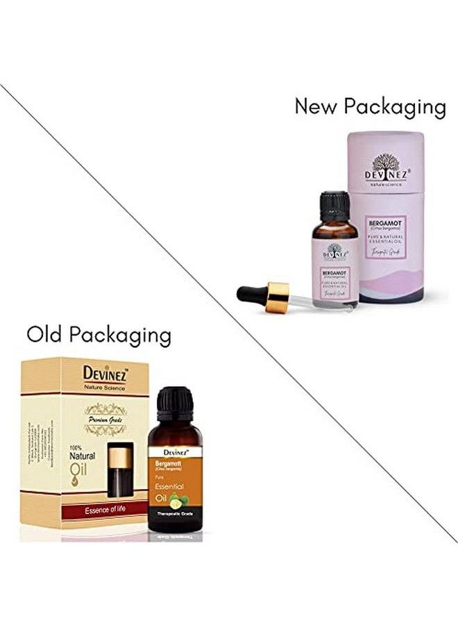 Devinez - Bergamot Essential Oil 10Ml 100% Pure Natural & Undiluted For Prevents Infections Reduces Pain Aromatherapy Massage Aroma Diffusers Hair And Skin Care - Image 1
