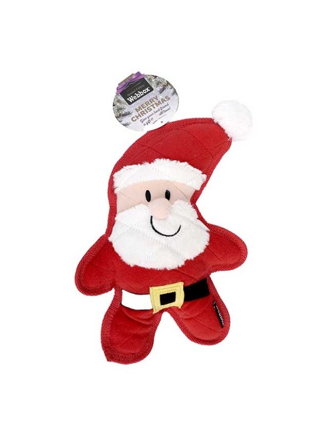 Dog Toy, Quilted Santa, UK