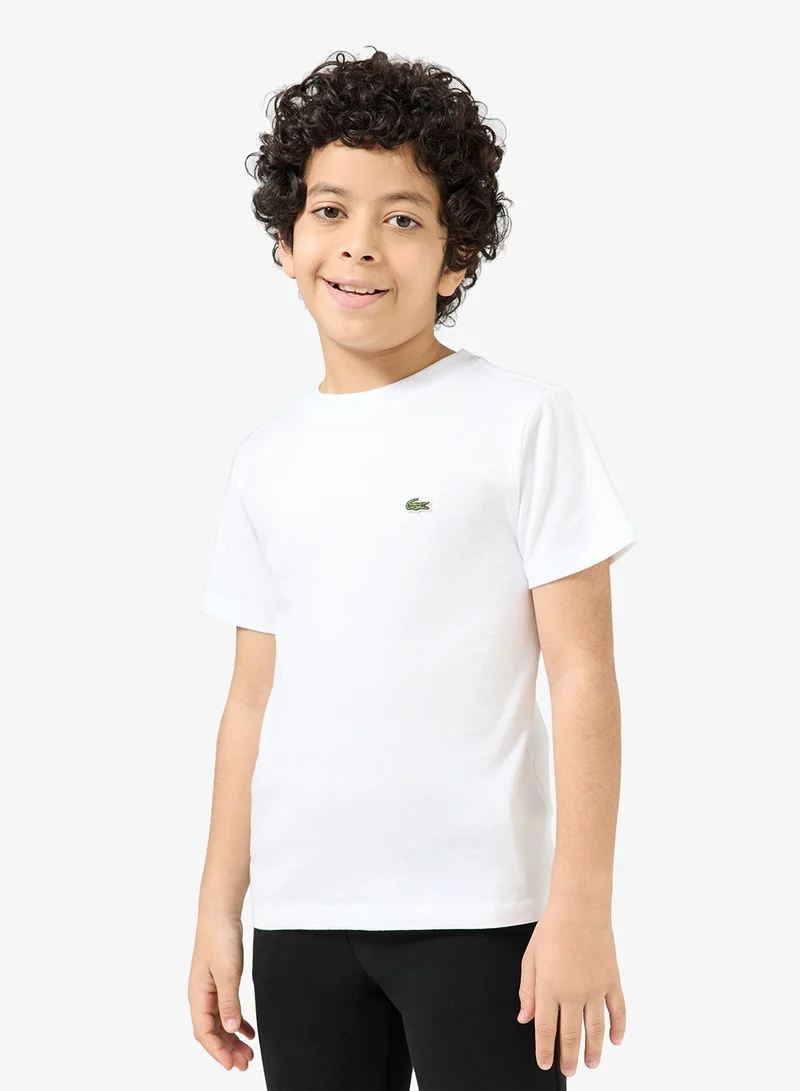 LACOSTE Kids Logo Crew Neck T-Shirt