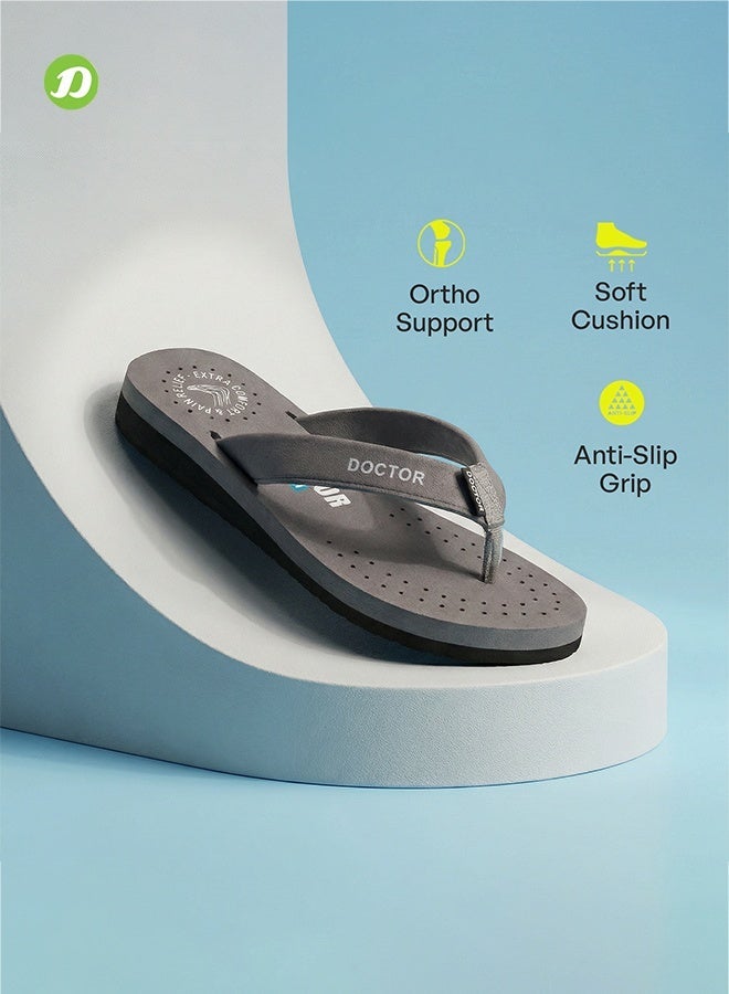 DOCTOR EXTRA SOFT Comfort Flip Flops for Women | Soft Cushion Comfortable Daily Wear Anti Slip Lightweight Slippers | Doctor Extra Soft D-16 - Image 3