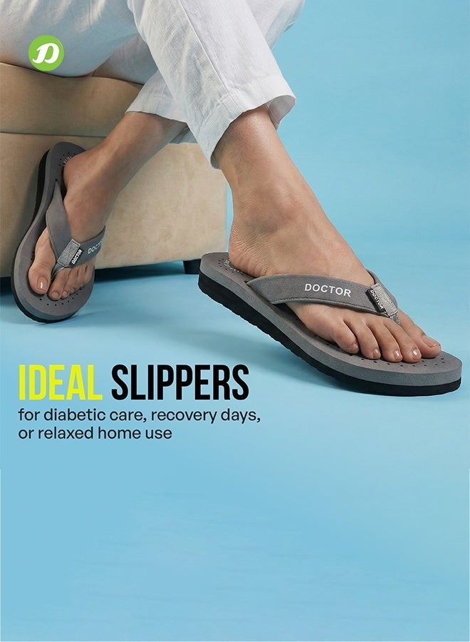 DOCTOR EXTRA SOFT Comfort Flip Flops for Women | Soft Cushion Comfortable Daily Wear Anti Slip Lightweight Slippers | Doctor Extra Soft D-16 - Image 4
