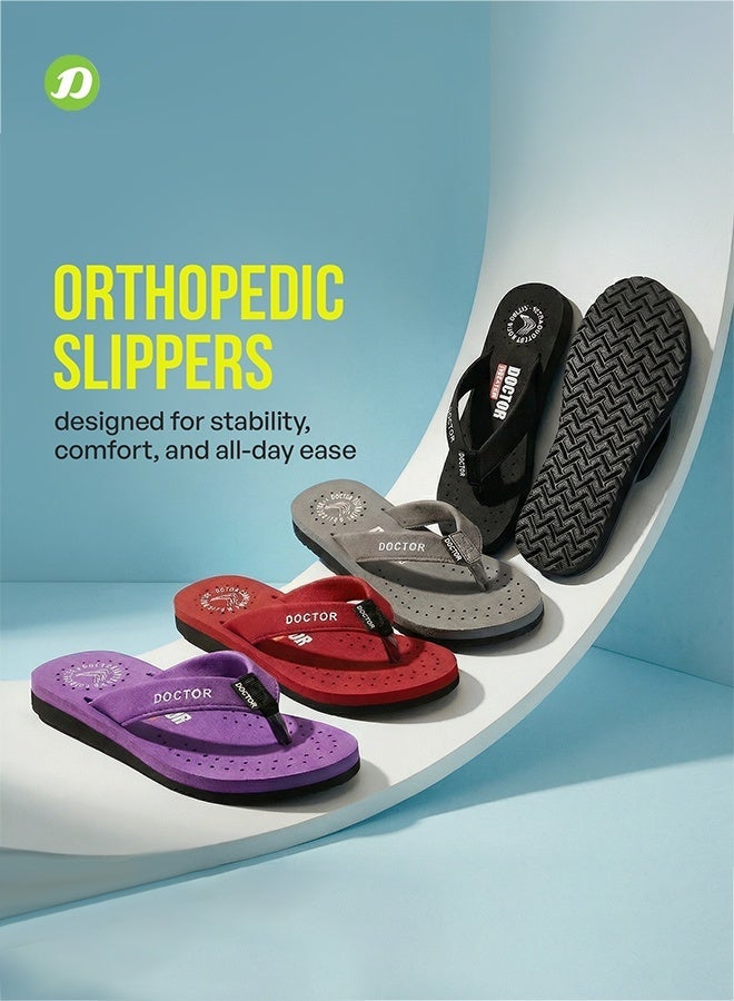 DOCTOR EXTRA SOFT Comfort Flip Flops for Women | Soft Cushion Comfortable Daily Wear Anti Slip Lightweight Slippers | Doctor Extra Soft D-16 - Image 5