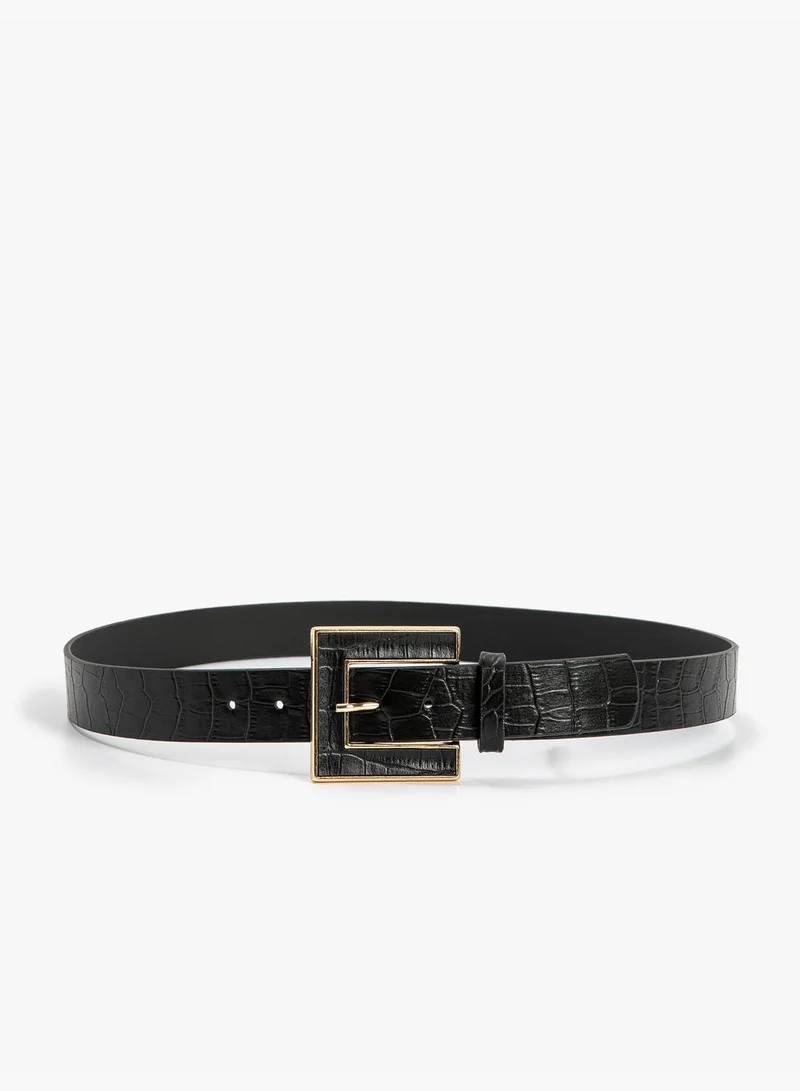 KOTON Metal Buckle Detail Faux Leather Belt