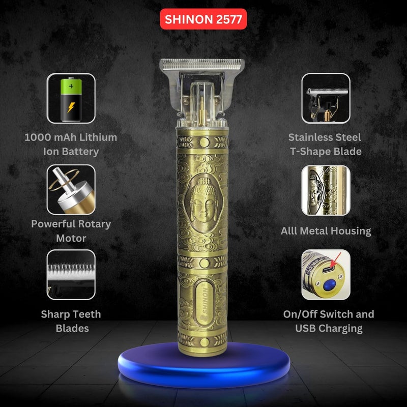 Plenteous Hair Clippers for Men Cordless Electric Hair Trimmer Beard Trimmer Shaver T Blade Trimmer Zero Gapped Edger Clipper Hair Cutting Kit Gift for Father 1pc Multi - Image 2