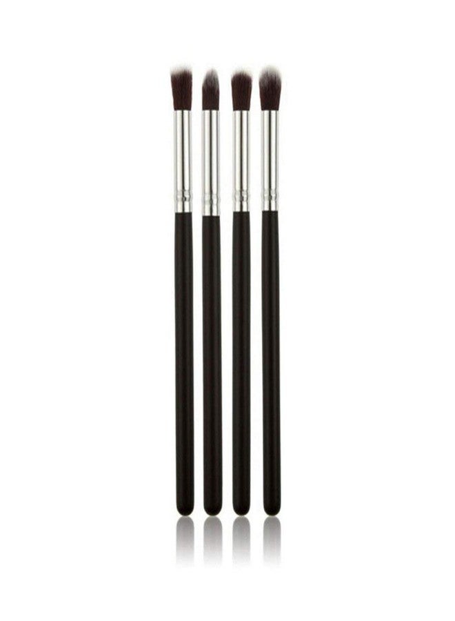 DATNASAYAD Eyeshadow Blending Pencil Brush of Premium Quality Synthetic Bristle - Set of 4, (Colour -Black) - Image 1
