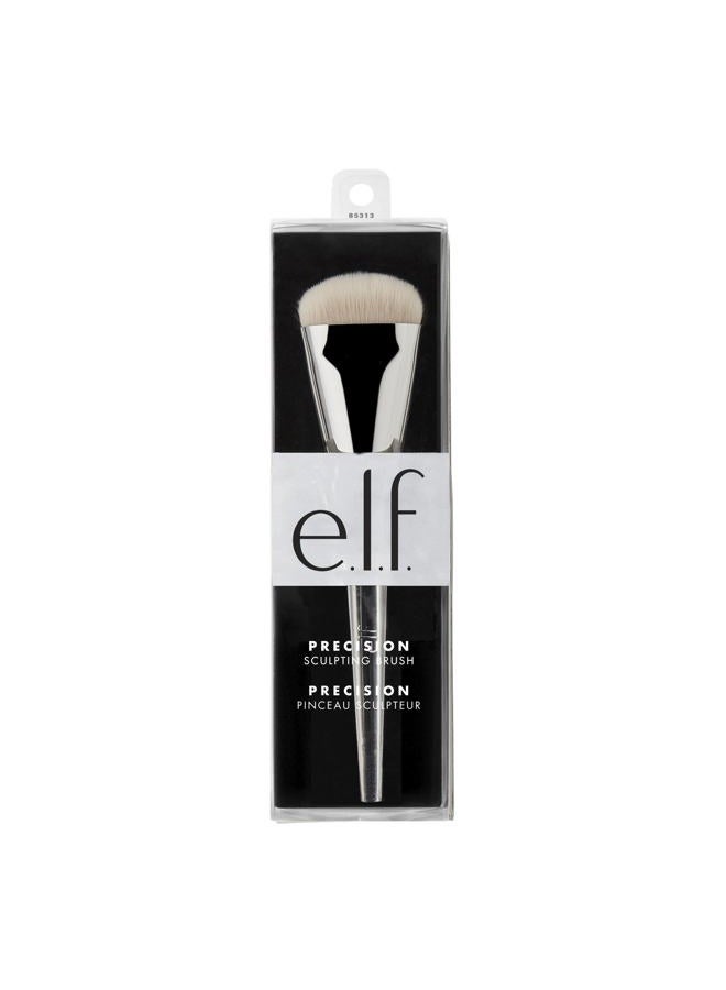 elf Precision Sculpting Brush, Makeup Brush For Easily Contouring & Sculpting Your Face, Made With Synthetic Bristles, Vegan & Cruelty-Free - Image 3