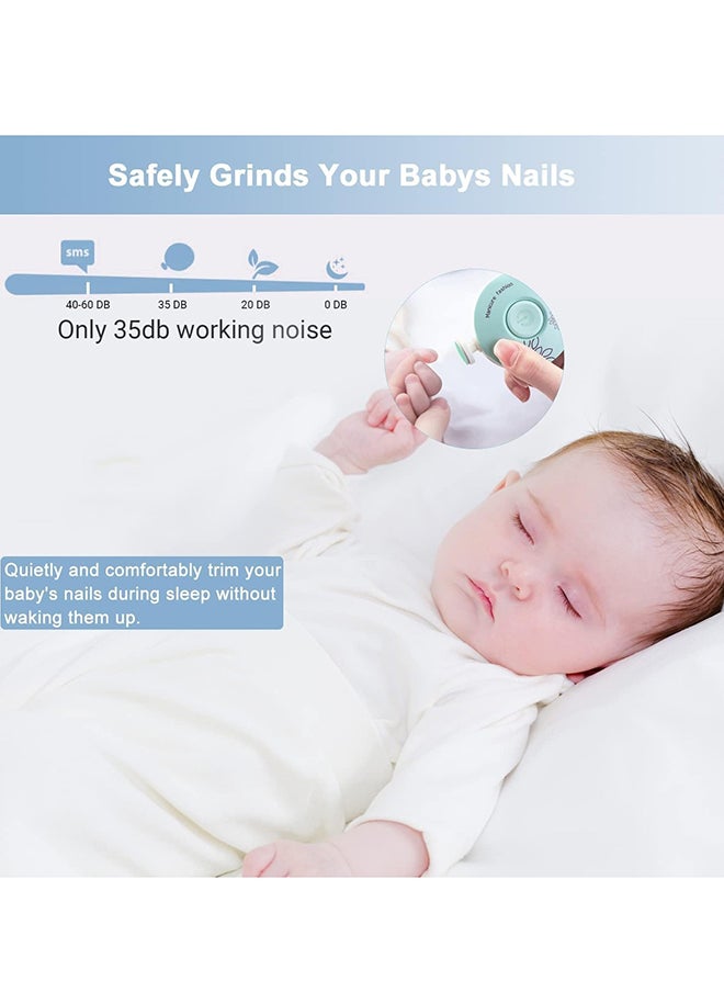 Gonice - Baby Nail Kit, Safe Clippers,Manicure Set with 6 Replaced Grinding Heads, Gift for Newborn Infant/Toddler Kids/Adults,Trim & Polish, Fingernails Toes Care - Image 1