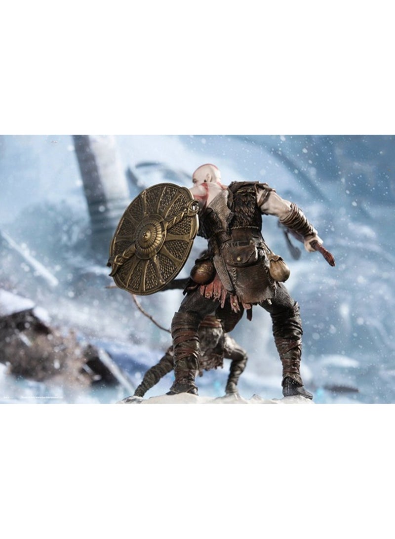 War Kratos Atreus Battle Form Model Ornaments Hand-Made Toys Suitable For Gifts