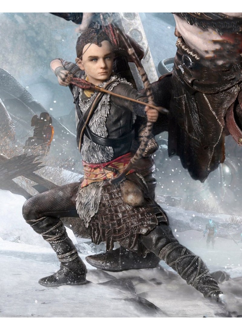 War Kratos Atreus Battle Form Model Ornaments Hand-Made Toys Suitable For Gifts