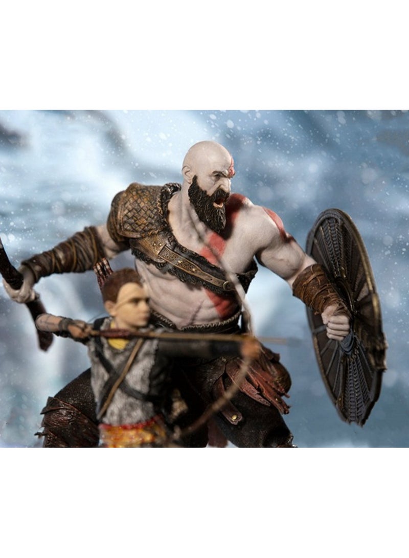 War Kratos Atreus Battle Form Model Ornaments Hand-Made Toys Suitable For Gifts