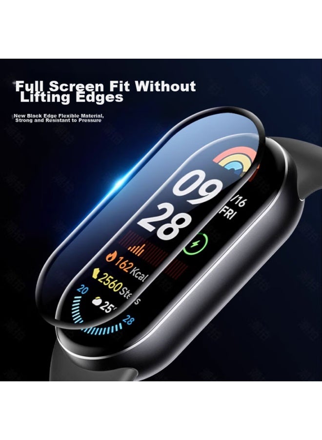Stiger Screen Protector For Xiaomi Band 9, Compatible With Xiaomi Band 9/nfc, Non-tempered Glass, Curved Full Coverage, Hd Anti-scratch Anti-fingerprint Band Film - Image 4