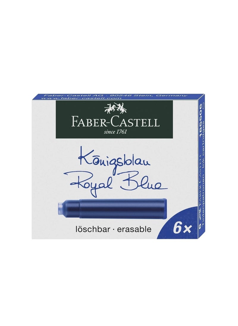 Blue Body Fountain Pen With Blue Ink Cartridges