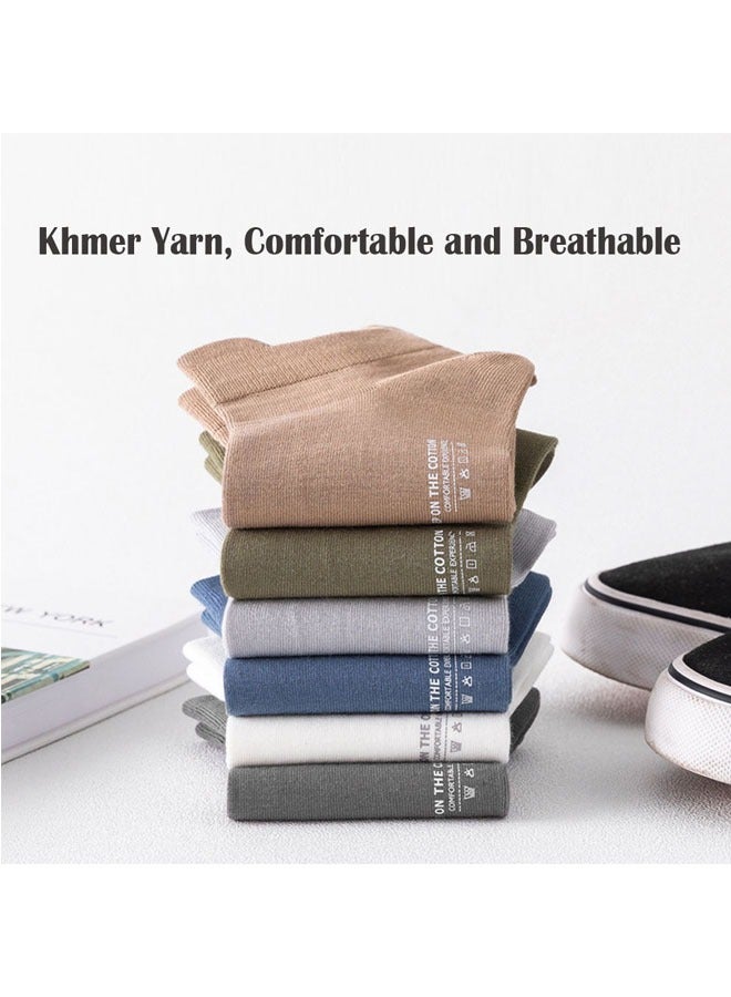 الرجال يجري الكاحل الجوارب، الرجال الجوارب الرياضية 100٪ القطن الراحة وسادة الجوارب الرياضية، الراحة تناسب التنفس العرق امتصاص الجوارب المقاومة للرائحة (7Pairs) - Image 3