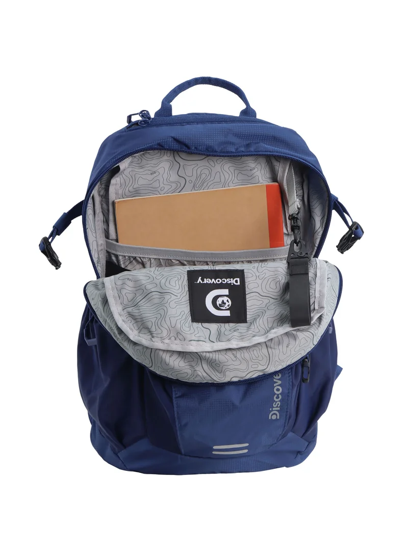 Discovery Discovery Body Spirit Nylon Ripstop 8L Outdoor Backpack Navy for Men and Women, Durable Lightweight Water Resistant Casual Daypack Blue Bag for School University Office Travel Hiking Adventure.