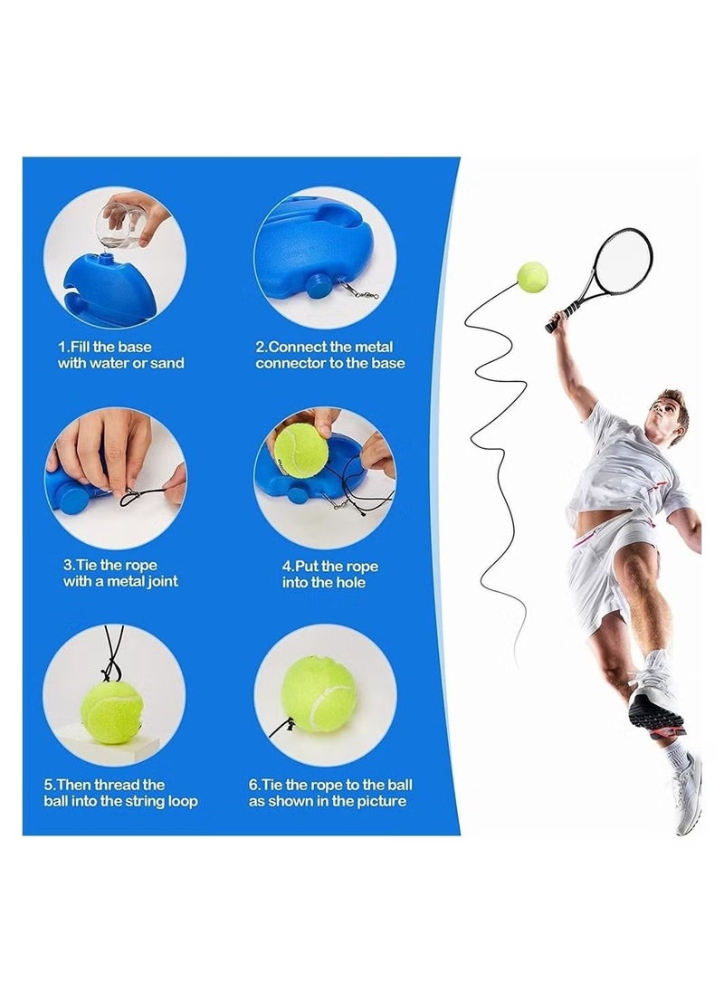 Ailily Tennis Trainer Rebound Ball, Solo Tennis Training Equipment for Self-Pracitce, Tennis Training Equipment Kit, Portable Tennis Equipment for Beginners, Kids, Adults  - Image 5