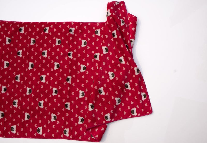 Uber World Kids Bath Towels Super Soft Coral Fleece 281 GSM 121 x 61 CM Crimson Red Pack of 1 - Image 4