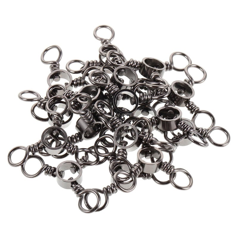 Stainless Steel 50pcs 8 Shape Fishing Swivels Connectors Set for Freshwater and Saltwater Angling - Image 2