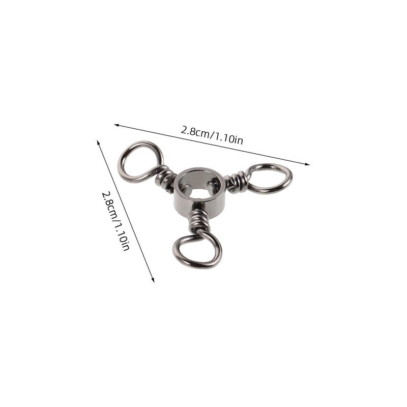 Stainless Steel 50pcs 8 Shape Fishing Swivels Connectors Set for Freshwater and Saltwater Angling - Image 3
