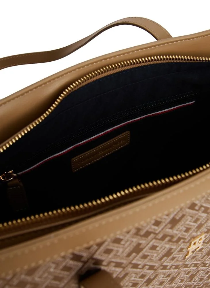 TOMMY HILFIGER Logo Jacquard Tote