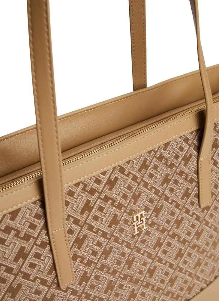TOMMY HILFIGER Logo Jacquard Tote