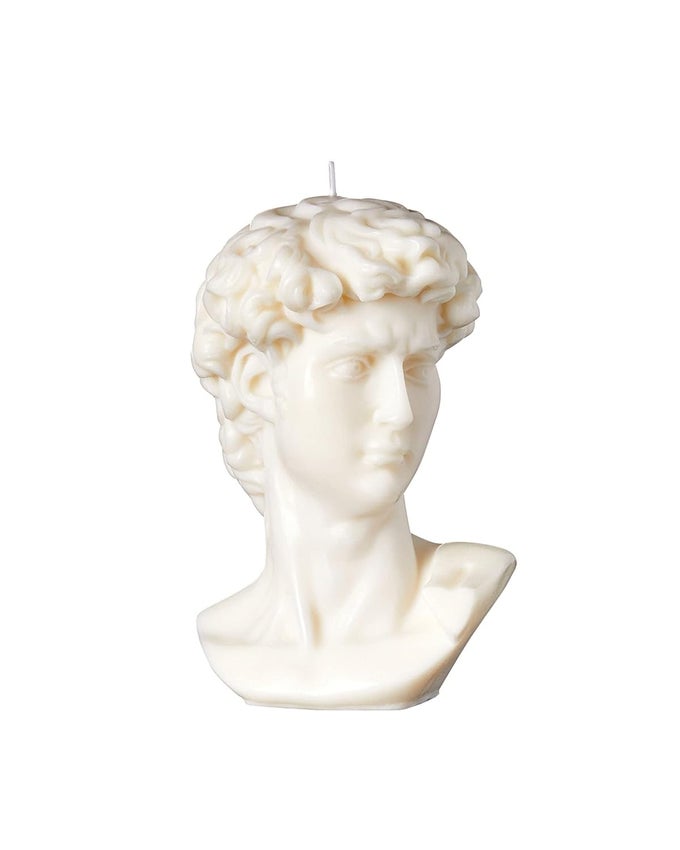 LARGE BUST DAVID STATUE CANDLE SOY WAX CANDLE HAND POURED AROMA CANDLE HOME CANDLE