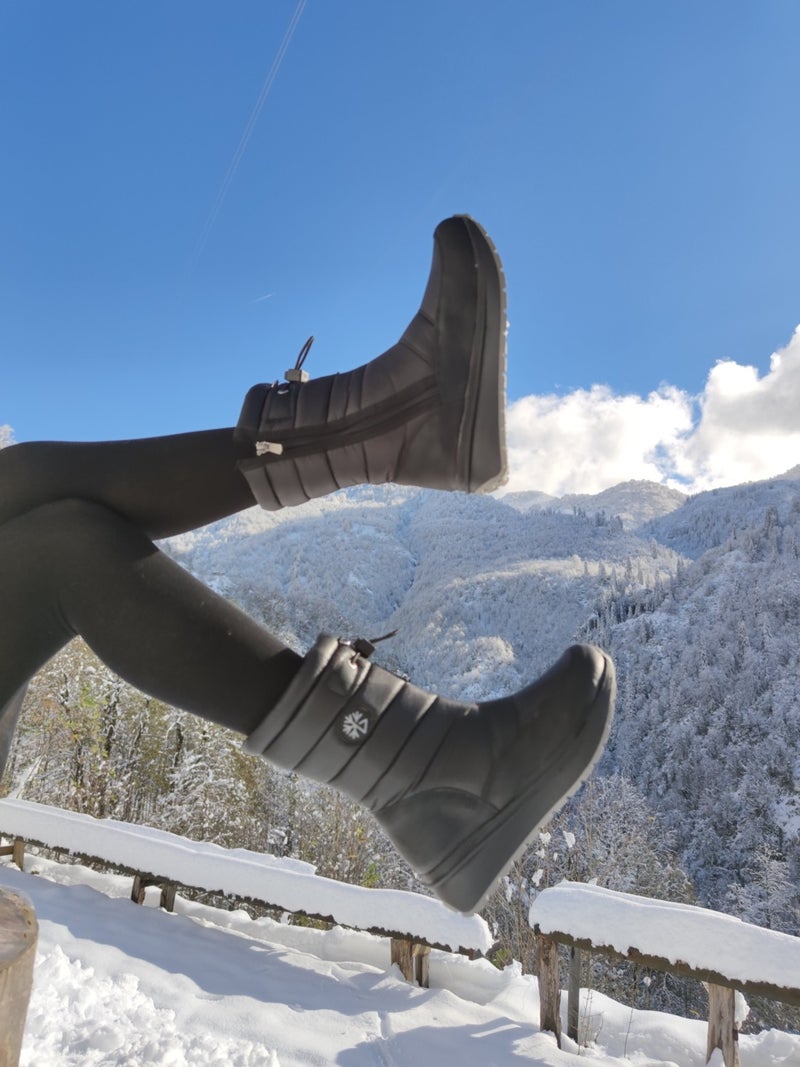 Çiğdem Kundura Snow Boot Unisex - Snow 11 - Black-Gray - 40 - Image 2