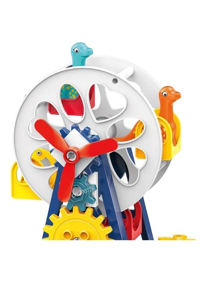 Rally High Quality Educational Plastic Dinosaur Ferris Wheel Building Block Set Toy For Kids  - Image 2