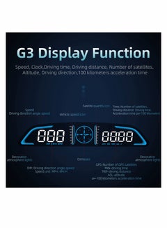 SYOSI Digital GPS Speedometer Universal Heads Up Display for Car 5.5 inch Large LCD Display HUD with MPH Speed Fatigued Driving Alert Overspeed Alarm Trip Meter for All Vehicle  - Image 3