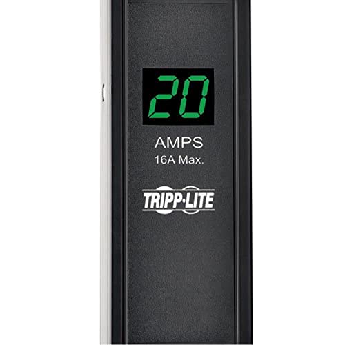 Tripp Lite Metered PDU, 20A, 6 Outlets (5-15/20R), 120V, L5-20P/5-20P Adapter, 0U Vertical Rack-Mount Power (PDUMV20-24) - Image 3