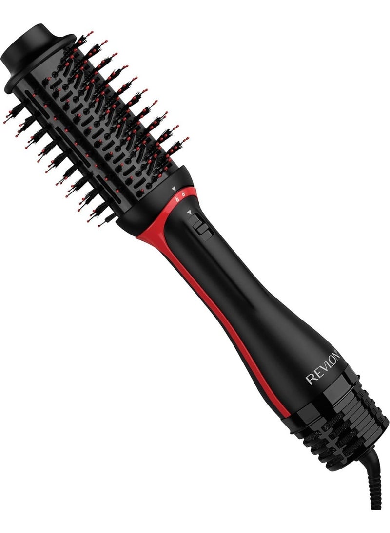 ريفلون مكثّف شعر One-Step Volumiser Plus، برأس قابل للفصل، واسطوانة من السيراميك والتيتانيوم، مع شعيرات تصفيف مختلطة ودبابيس مفعّلة بالفحم النشط، وتقنية التورمالين الأيونية. - Image 4
