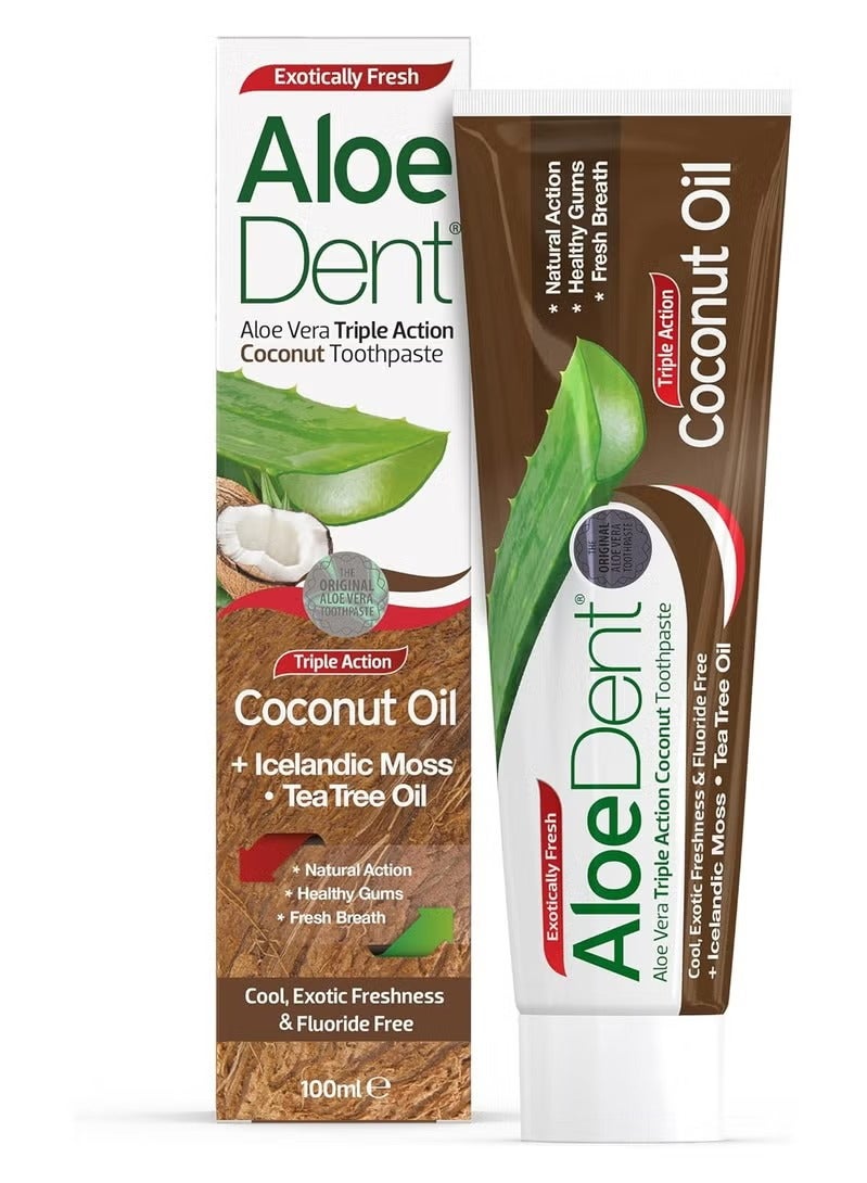 Aloe Dent Triple action coconut oil toothpaste
