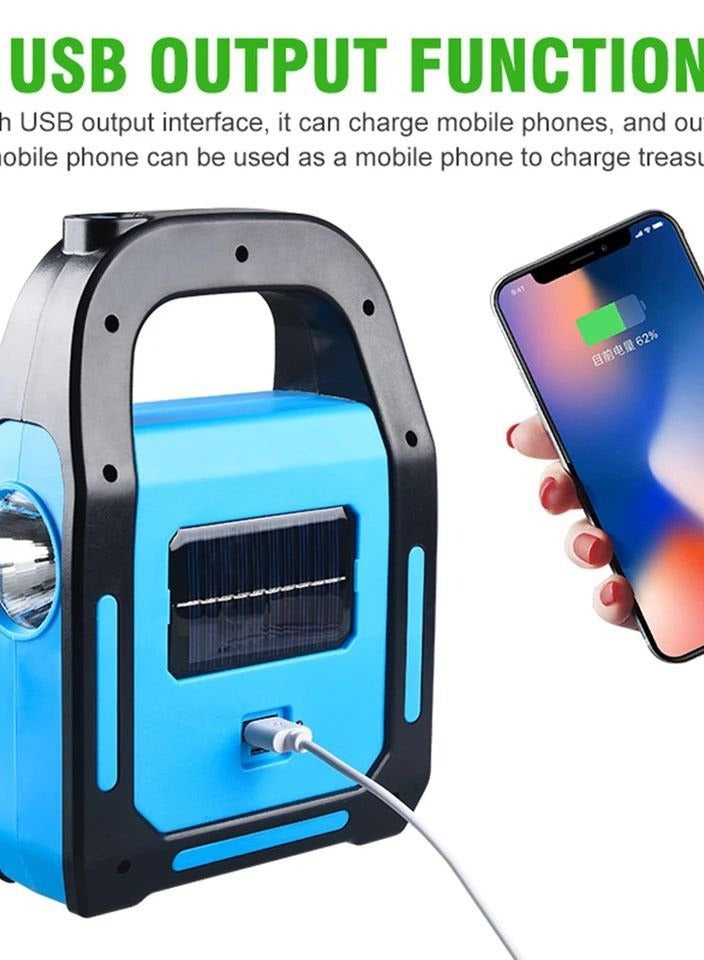 3*1 jerry can flashlight, camping, trips and summer resort flashlight, three different lights, very strong light, available in blue color DH - Image 2