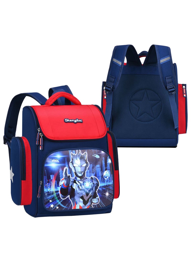 Swift Ultraman Backpack School Bags, Large Capacity Bookbag, Secondary School Students Backpack, Anti Theft Outdoor Daypack  - Image 1