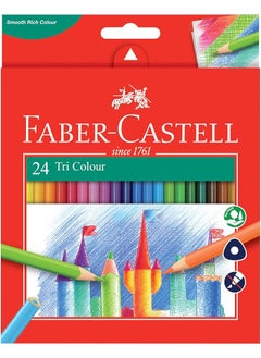 Color Pencils Tri Grip Color 24 Coloring Pencils