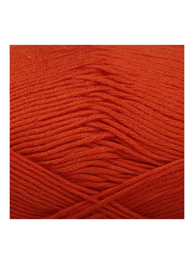 NIBEMINENT 1Pc 50g Per Skein Soft Bamboo Crochet Cotton Knitting Baby Knit Wool Yarn #10 Orange 20*10*20cm - Image 4