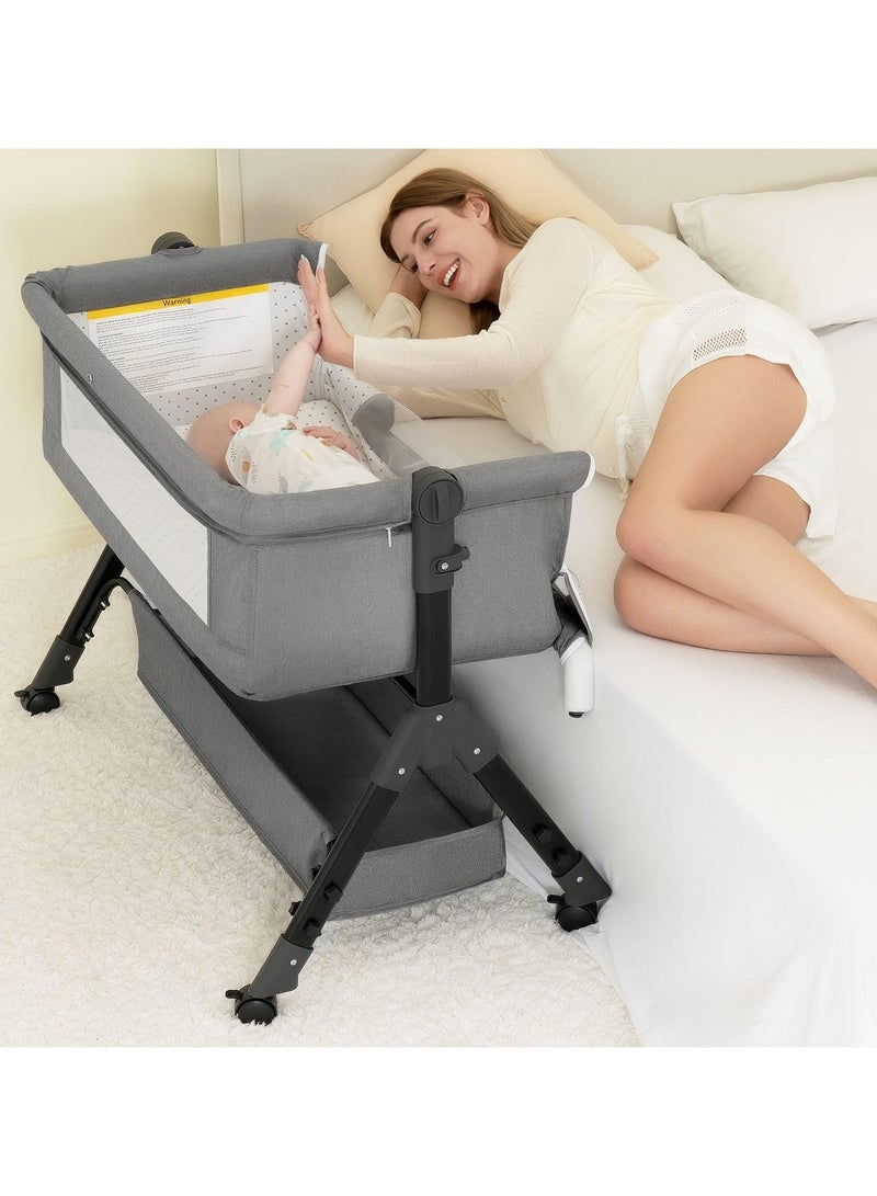 ACPLAY Multifunctional Baby Bassinet, 3-in-1 Sleeper with Adjustable Height, Breathable Mesh, and Travel-Ready Design - Image 2