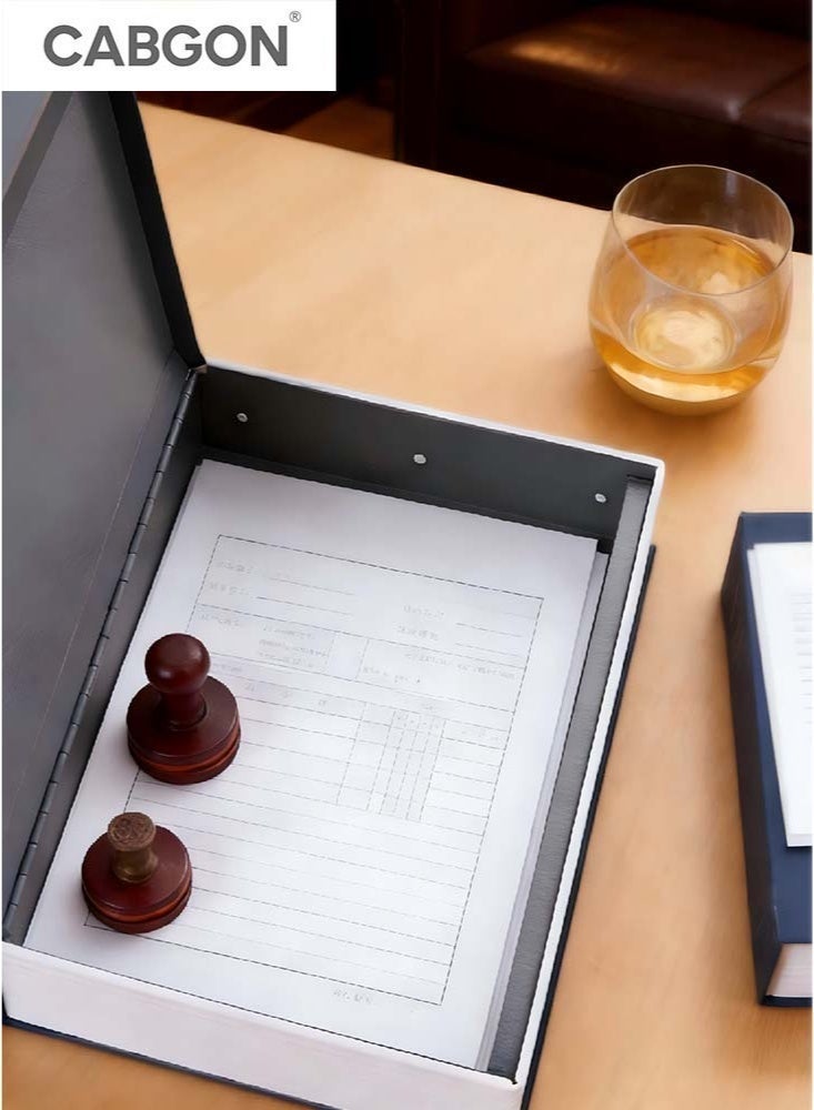 CABGON Diversion Book Safe with Combination Lock, Hidden Book Locker Safe, Metal Book Locker Box for Valuables - Image 4