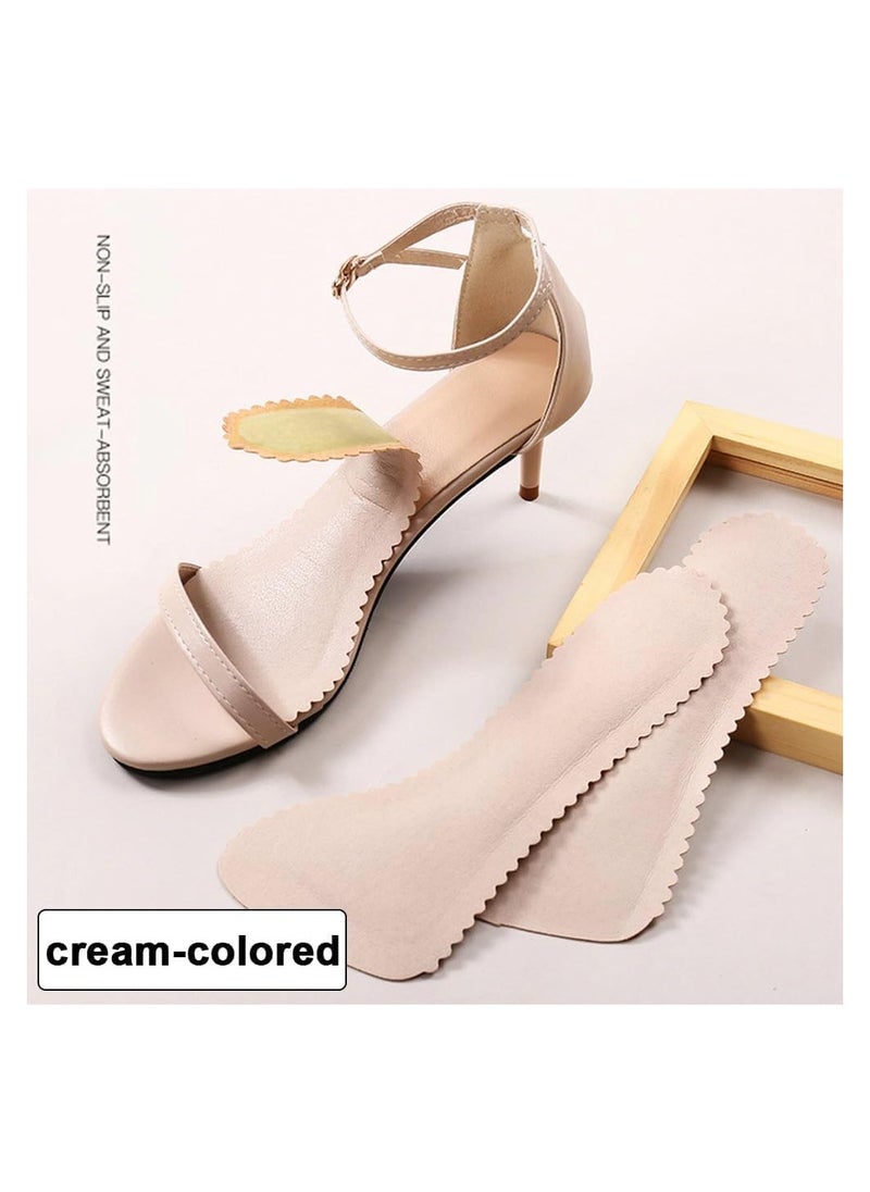 KASTWAVE - 3 Pair Soft Sweat Absorbing High Heel Insole, Self-Adhesive Non-Slip Invisible Insoles for Sandals, Comfort Breathable Shoe Pads for Women Summer Sandals High Heels Use, 39-40 Size - Image 1