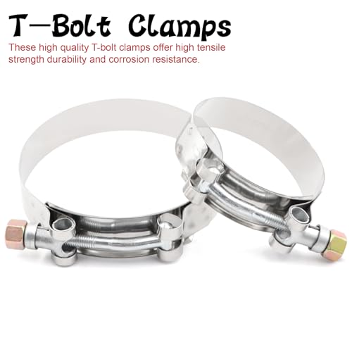 TuoLauthon 45 Degree 2 to 3 Inch(51-76mm) Silicone Reducer Coupler Hose,4-Ply Reinforced,Length 4Inch(102mm) with 2Pcs T-Bolt Clamps Turbo/Intercooler/Intake Piping - Image 5