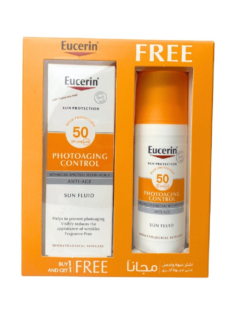 Eucerin Photoaging Control Anti-Age Sun Fluid 1+1 50ml 