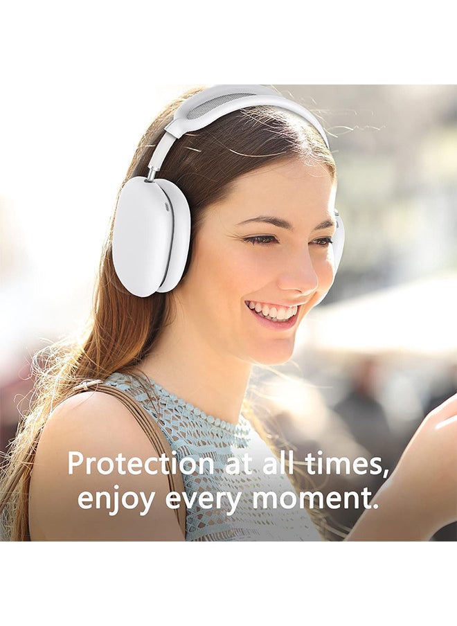 Depend - Silicone Cases Suitable For Apple AirPods Max 3-In-1 Headphones Anti-Scratch Ear Cups Cover Headband Cover And Ear Pad Protector Case Skin Accessories (White) - Image 1
